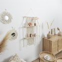 Intesi Półka Boho duża macrama beżowa Intesi Półka Boho duża macrama beżowa