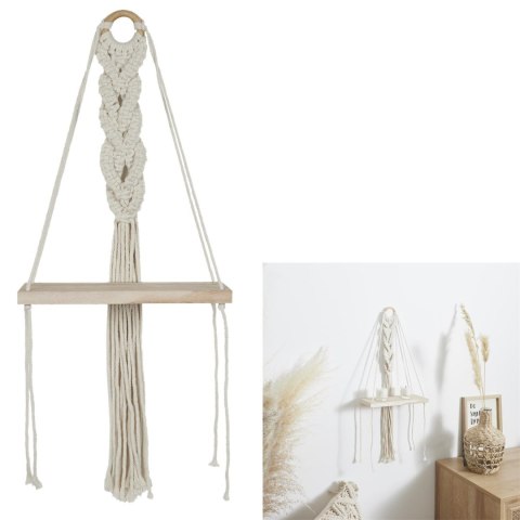 Intesi Półka Boho mała macrama beżowa Intesi Półka Boho mała macrama beżowa
