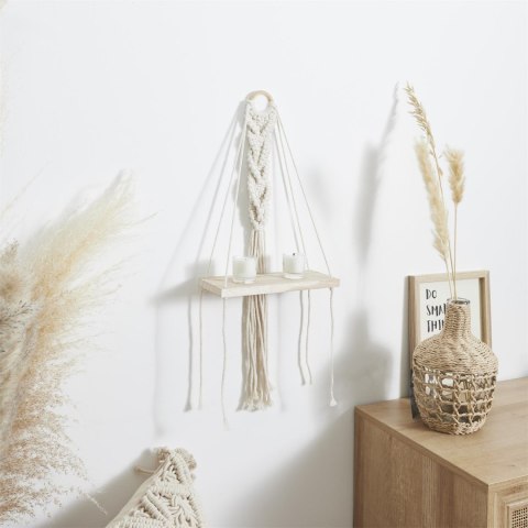 Intesi Półka Boho mała macrama beżowa Intesi Półka Boho mała macrama beżowa