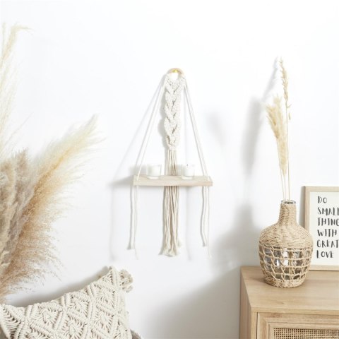 Intesi Półka Boho mała macrama beżowa Intesi Półka Boho mała macrama beżowa