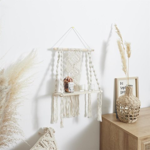 Intesi Półka Boho średnia macrama beżowa Intesi Półka Boho średnia macrama beżowa