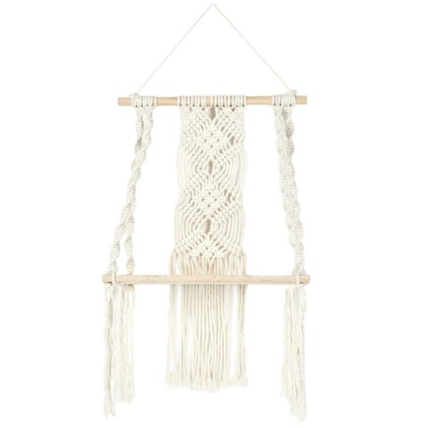 Intesi Półka Boho średnia macrama beżowa Intesi Półka Boho średnia macrama beżowa