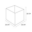 Intesi Pudełko do regału 30x30cm szare jasne Cube