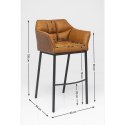 Kare Design KARE krzesło barowe THINKTANK 2 brązowe Kare Design KARE krzesło barowe THINKTANK 2 brązowe