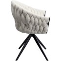 Kare Design KARE krzesło obrotowe KNOT BOUCLE Kare Design KARE krzesło obrotowe KNOT BOUCLE
