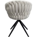 Kare Design KARE krzesło obrotowe KNOT BOUCLE Kare Design KARE krzesło obrotowe KNOT BOUCLE