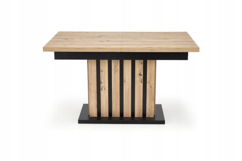STÓŁ ROZKŁADANY PROSTOKĄTNY LAMELLO 160-210x90 cm DĄB ARTISAN / CZARNY HALMAR PŁYTA LAMINOWANA DO JADALNI SALONU STÓŁ ROZKŁADANY PROSTOKĄTNY LAMELLO 160-210x90 cm DĄB ARTISAN / CZARNY HALMAR PŁYTA LAMINOWANA DO JADALNI SALONU