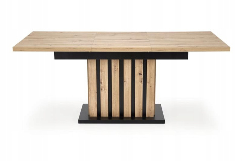 STÓŁ ROZKŁADANY PROSTOKĄTNY LAMELLO 160-210x90 cm DĄB ARTISAN / CZARNY HALMAR PŁYTA LAMINOWANA DO JADALNI SALONU STÓŁ ROZKŁADANY PROSTOKĄTNY LAMELLO 160-210x90 cm DĄB ARTISAN / CZARNY HALMAR PŁYTA LAMINOWANA DO JADALNI SALONU