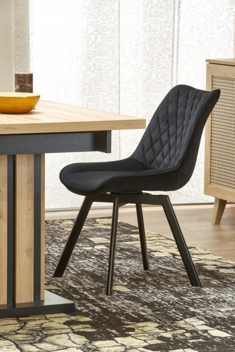 STÓŁ ROZKŁADANY PROSTOKĄTNY LAMELLO 160-210x90 cm DĄB ARTISAN / CZARNY HALMAR PŁYTA LAMINOWANA DO JADALNI SALONU STÓŁ ROZKŁADANY PROSTOKĄTNY LAMELLO 160-210x90 cm DĄB ARTISAN / CZARNY HALMAR PŁYTA LAMINOWANA DO JADALNI SALONU