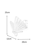 KINKIET LAMPA ŚCIENNA MOTYL LED BUTTERFLY S złota aluminium SZKŁO KRYSZTAŁOWE TRANSPARENTNY - Moosee MOOSEE KINKIET LAMPA ŚCIENNA MOTYL LED BUTTERFLY S złota aluminium SZKŁO KRYSZTAŁOWE TRANSPARENTNY - Moosee MOOSEE