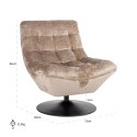 Richmond Interiors RICHMOND fotel obrotowy SYDNEY beżowy Richmond Interiors RICHMOND fotel obrotowy SYDNEY beżowy