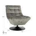 Richmond Interiors RICHMOND fotel obrotowy SYDNEY zielony Richmond Interiors RICHMOND fotel obrotowy SYDNEY zielony