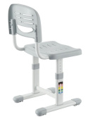 FunDesk Bellissima Grey - Regulowane biurko z krzesełkiem - Zestaw FunDesk Bellissima Grey - Regulowane biurko z krzesełkiem - Zestaw