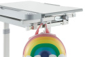FunDesk Bellissima Grey - Regulowane biurko z krzesełkiem - Zestaw FunDesk Bellissima Grey - Regulowane biurko z krzesełkiem - Zestaw
