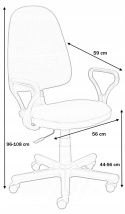 Halmar BRAVO fotel obrotowy biurowy, granatowy, OBAN EF078, materiał: tkanina
