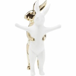 Kare Design KARE figurka dekoracyjna HUGGING RABBITS biało-złota