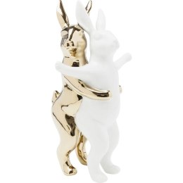 Kare Design KARE figurka dekoracyjna HUGGING RABBITS biało-złota