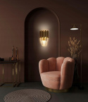 LAMPA ŚCIENNA KINKIET IMPERIAL WALL GOLD - stal kryształ 3xE14 KING HOME LAMPA ŚCIENNA KINKIET IMPERIAL WALL GOLD - stal kryształ 3xE14 KING HOME
