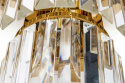 LAMPA ŚCIENNA KINKIET IMPERIAL WALL GOLD - stal kryształ 3xE14 KING HOME LAMPA ŚCIENNA KINKIET IMPERIAL WALL GOLD - stal kryształ 3xE14 KING HOME