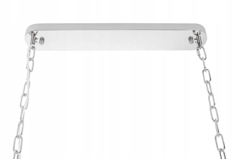 LAMPA WISZĄCA OWALNA SREBRNA IMPERIAL LONG SILVER 90 - stal szczotkowana kryształ 18 x E14 KING HOME LAMPA WISZĄCA OWALNA SREBRNA IMPERIAL LONG SILVER 90 - stal szczotkowana kryształ 18 x E14 KING HOME