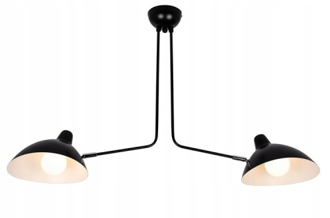 LAMPA WISZĄCA RAVEN 2 metal CZARNA E27 WEWNĄTRZ KLOSZE BIAŁE KING HOME LAMPA WISZĄCA RAVEN 2 metal CZARNA E27 WEWNĄTRZ KLOSZE BIAŁE KING HOME