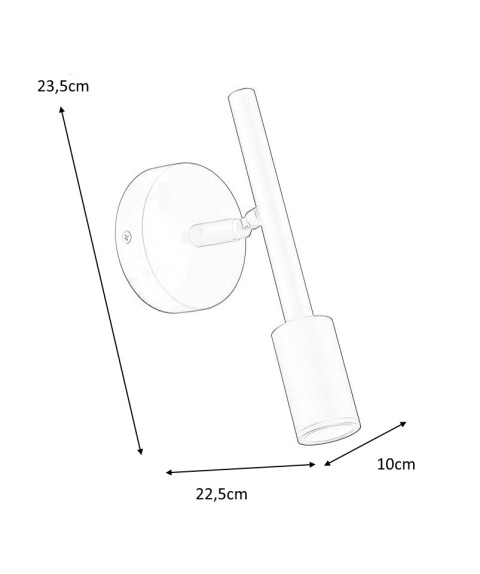 LAMPA ŚCIENNA KINKIET LED PRISMA CZARNA metal aluminium REGULOWANY klosz MOOSEE do wnętrz klasycznych i industrialnych LAMPA ŚCIENNA KINKIET LED PRISMA CZARNA metal aluminium REGULOWANY klosz MOOSEE do wnętrz klasycznych i industrialnych