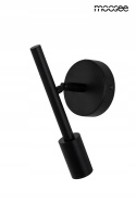 LAMPA ŚCIENNA KINKIET LED PRISMA CZARNA metal aluminium REGULOWANY klosz MOOSEE do wnętrz klasycznych i industrialnych LAMPA ŚCIENNA KINKIET LED PRISMA CZARNA metal aluminium REGULOWANY klosz MOOSEE do wnętrz klasycznych i industrialnych