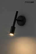 LAMPA ŚCIENNA KINKIET LED PRISMA CZARNA metal aluminium REGULOWANY klosz MOOSEE do wnętrz klasycznych i industrialnych LAMPA ŚCIENNA KINKIET LED PRISMA CZARNA metal aluminium REGULOWANY klosz MOOSEE do wnętrz klasycznych i industrialnych