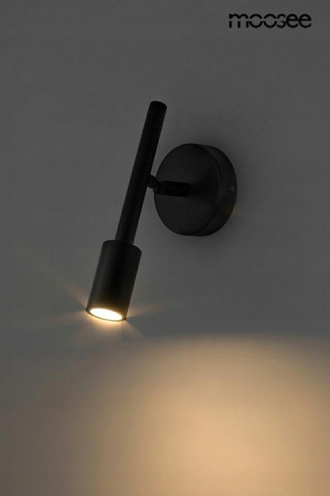 LAMPA ŚCIENNA KINKIET LED PRISMA CZARNA metal aluminium REGULOWANY klosz MOOSEE do wnętrz klasycznych i industrialnych LAMPA ŚCIENNA KINKIET LED PRISMA CZARNA metal aluminium REGULOWANY klosz MOOSEE do wnętrz klasycznych i industrialnych