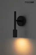 LAMPA ŚCIENNA KINKIET LED PRISMA CZARNA metal aluminium REGULOWANY klosz MOOSEE do wnętrz klasycznych i industrialnych LAMPA ŚCIENNA KINKIET LED PRISMA CZARNA metal aluminium REGULOWANY klosz MOOSEE do wnętrz klasycznych i industrialnych