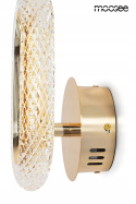 LAMPA ŚCIENNA KINKIET LED JEWEL aluminium ZŁOTY błyszczące KRYSZTAŁY Moosee MOOSEE LAMPA ŚCIENNA KINKIET LED JEWEL aluminium ZŁOTY błyszczące KRYSZTAŁY Moosee MOOSEE