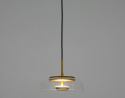 LAMPA WISZĄCA LED EDEN złota METAL klosz szkło BEZBARWNY Moosee MOOSEE LAMPA WISZĄCA LED EDEN złota METAL klosz szkło BEZBARWNY Moosee MOOSEE