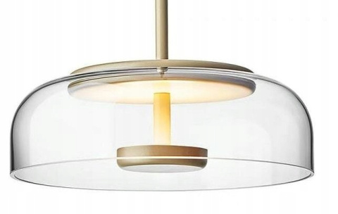 LAMPA WISZĄCA LED EDEN złota METAL klosz szkło BEZBARWNY Moosee MOOSEE LAMPA WISZĄCA LED EDEN złota METAL klosz szkło BEZBARWNY Moosee MOOSEE