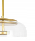 LAMPA WISZĄCA LED EDEN złota METAL klosz szkło BEZBARWNY Moosee MOOSEE LAMPA WISZĄCA LED EDEN złota METAL klosz szkło BEZBARWNY Moosee MOOSEE