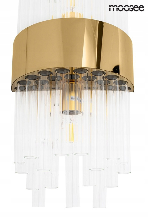 LAMPA ŚCIENNA KINKIET PORTOFINO stal nierdzewna ZŁOTA klosze SZKŁO TRANSPARENTNY Moosee MOOSEE LAMPA ŚCIENNA KINKIET PORTOFINO stal nierdzewna ZŁOTA klosze SZKŁO TRANSPARENTNY Moosee MOOSEE