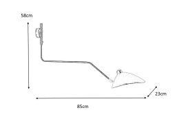 LAMPA ŚCIENNA KINKIET RAVEN CZARNA - aluminium, stal węglowa E14 WNĘTRZE KLOSZA BIAŁE Moosee MOOSEE