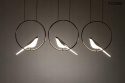 LAMPA WISZĄCA BIRD LINE LED metalowa ZŁOTA akryl BIAŁY PTAKI Moosee MOOSEE do salonu jadalni hotelu restauracji LAMPA WISZĄCA BIRD LINE LED metalowa ZŁOTA akryl BIAŁY PTAKI Moosee MOOSEE do salonu jadalni hotelu restauracji