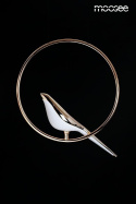 LAMPA WISZĄCA LED BIRD ptak ZŁOTA metal podłużna podsufitka i przewód CZARNY akryl BIAŁY Moosee MOOSEE LAMPA WISZĄCA LED BIRD ptak ZŁOTA metal podłużna podsufitka i przewód CZARNY akryl BIAŁY Moosee MOOSEE
