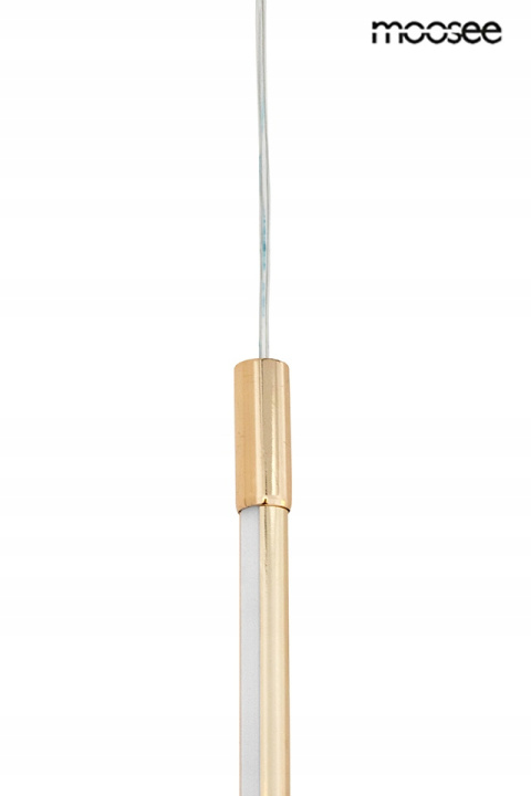 LAMPA WISZĄCA OMBRE 80 LED ZŁOTA STAL OSŁONA AKRYL Moosee MOOSEE LAMPA WISZĄCA OMBRE 80 LED ZŁOTA STAL OSŁONA AKRYL Moosee MOOSEE