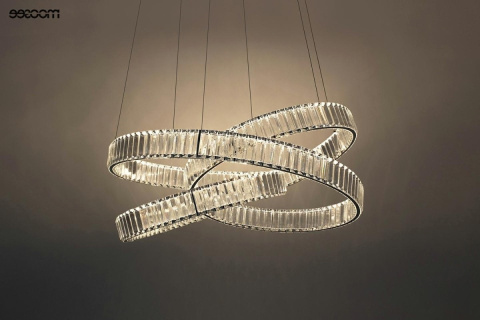 LAMPA WISZĄCA LED WAVE 80 chrom STAL KRYSZTAŁY Moosee MOOSEE LAMPA WISZĄCA LED WAVE 80 chrom STAL KRYSZTAŁY Moosee MOOSEE