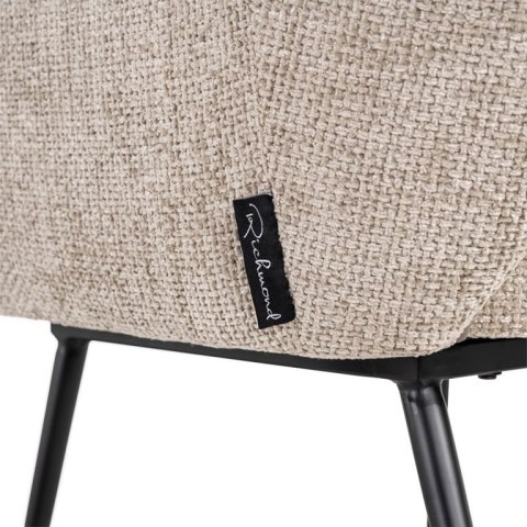 Richmond Interiors RICHMOND krzesło JENTHE beżowe - trudnopalne Richmond Interiors RICHMOND krzesło JENTHE beżowe - trudnopalne