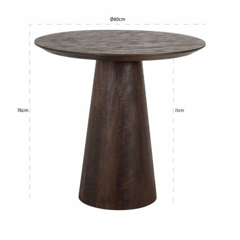 Richmond Interiors RICHMOND stół WILLOW 80 ciemny brąz Richmond Interiors RICHMOND stół WILLOW 80 ciemny brąz