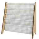 3 Sprouts 3 Sprouts Stojak na Książki Recycled Gingham Beige 3 Sprouts 3 Sprouts Stojak na Książki Recycled Gingham Beige