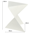 STOLIK GEOMETRYCZNY MOŻE SŁUŻYĆ JAKO STOŁEK ZZ czarny D2.DESIGN TWORZYWO STOLIK GEOMETRYCZNY MOŻE SŁUŻYĆ JAKO STOŁEK ZZ czarny D2.DESIGN TWORZYWO
