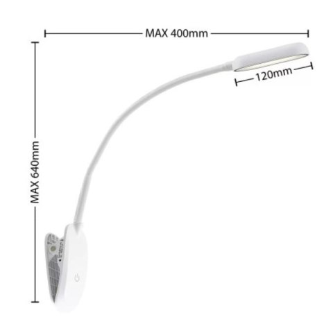 Frankhauer Frankhauer Lampka z klipsem LED Frankhauer Frankhauer Lampka z klipsem LED