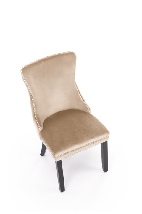Halmar ALDA krzesło beżowy, drewno lite / tkanina velvet Halmar ALDA krzesło beżowy, drewno lite / tkanina velvet