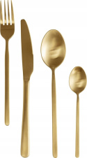 ZESTAW SZTUĆCÓW GLORIA MATT GOLD 16 szt. ZŁOTE stal nierdzewna Kare Design KARE ZESTAW SZTUĆCÓW GLORIA MATT GOLD 16 szt. ZŁOTE stal nierdzewna Kare Design KARE