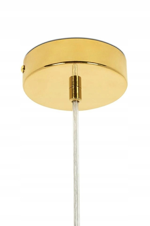 LAMPA wisząca MONETE SINGLE - metal ZŁOTY BŁYSZCZĄCY 3xG9 King Home do jadalni salonu restauracji LAMPA wisząca MONETE SINGLE - metal ZŁOTY BŁYSZCZĄCY 3xG9 King Home do jadalni salonu restauracji