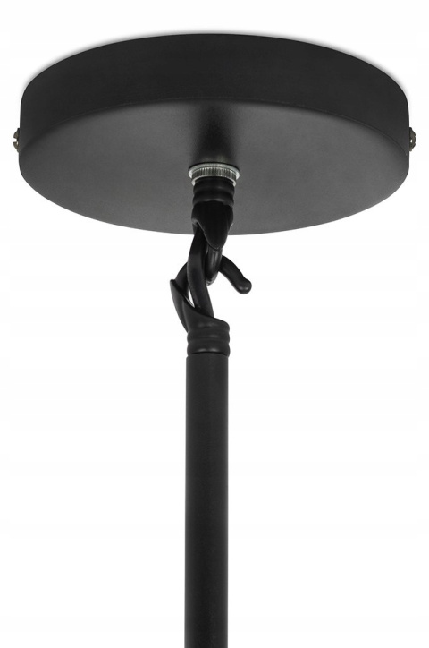 LAMPA WISZĄCA sufitowa CANDELABR 6 CZARNA - aluminium, klosze SZKŁO SATYNOWE 6xG9 King Home LAMPA WISZĄCA sufitowa CANDELABR 6 CZARNA - aluminium, klosze SZKŁO SATYNOWE 6xG9 King Home