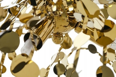 LAMPA wisząca sufitowa MONETE - METALOWA ZŁOTA BŁYSZCZĄCA przypomina garść monet podrzuconych do góry King Home LAMPA wisząca sufitowa MONETE - METALOWA ZŁOTA BŁYSZCZĄCA przypomina garść monet podrzuconych do góry King Home